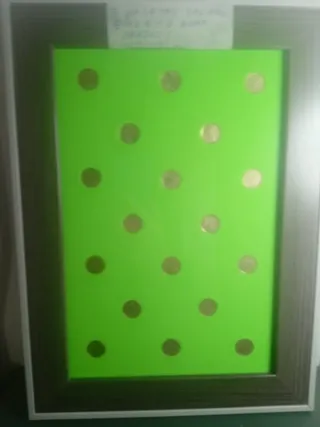 Cuadro decorativo con monedas