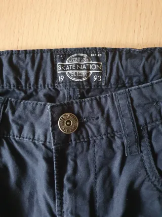 Pantalón corto niño azul