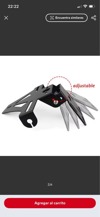 Portamatriculas universal ajustable