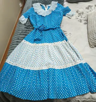 Vestido Vintage Lunares Talla 40