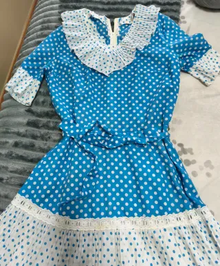 Vestido Vintage Lunares Talla 40