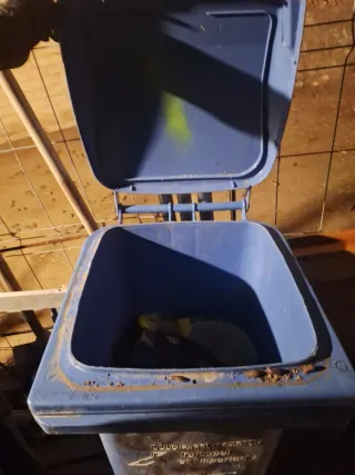 Cubo basura con ruedas