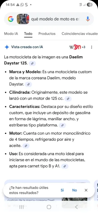 Moto Daelim Daystar 125cc Custom