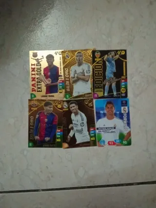 Cartas de fútbol Panini Extra Gold