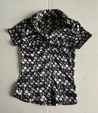 Camisa de fiesta estampada