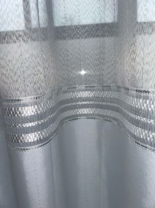 Cortinas comedor/dormitorio blancas