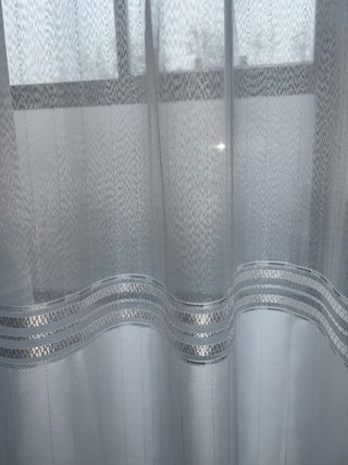 Cortinas comedor/dormitorio blancas