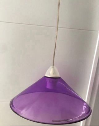 Lámpara de techo morada