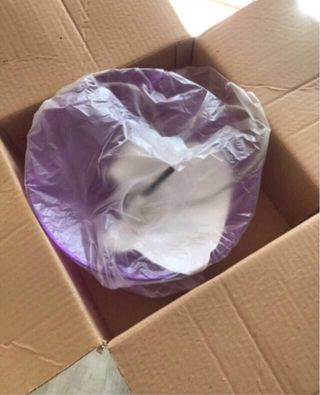 Lámpara de techo morada