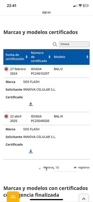 Baliza V16 Innova V16 SOS Flash Homologada