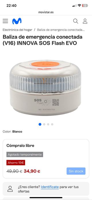 Baliza V16 Innova V16 SOS Flash Homologada