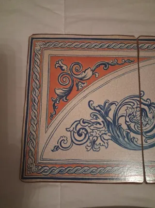 Tríptico imitación azulejos sobre tablex