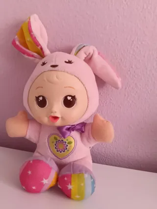 Peluche Bebé Conejo Rosa