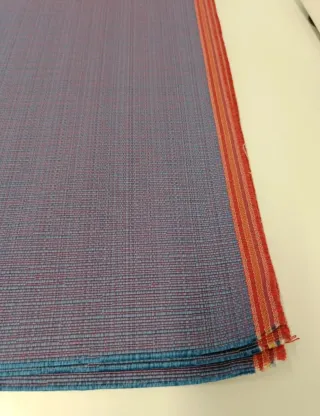 Tejido traje fallero morado y rojo