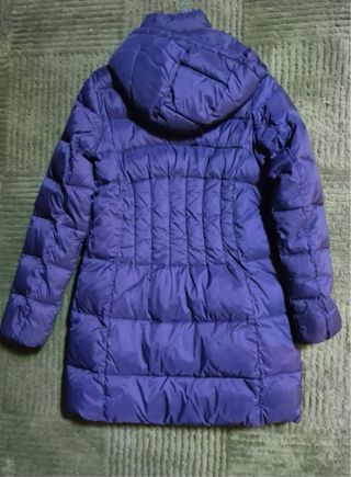 Abrigo de pluma real azul