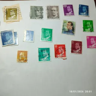 Lote sellos Rey Juan Carlos