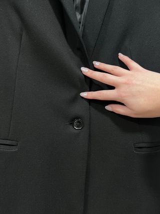 Americana negra básica Stradivarius - Talla S