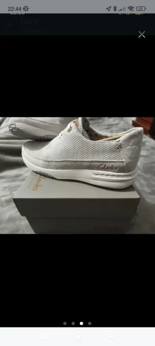 Zapatillas Clarks Hombre Gris/Blanco