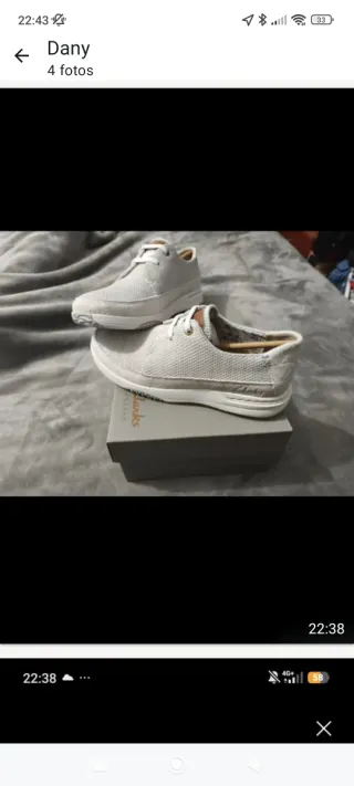 Zapatillas Clarks Hombre Gris/Blanco