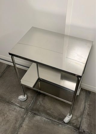 Tavolo ausiliario professionale in acciaio inossidabile, ne ho 3