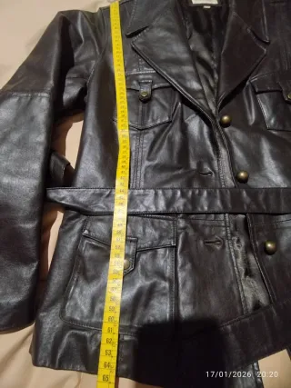 CHAQUETA PIEL NEGRA Mujer