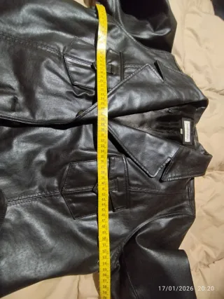 CHAQUETA PIEL NEGRA Mujer