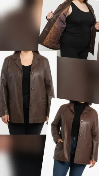 AMERICANA/CHAQUETA DE PIEL VINTAGE