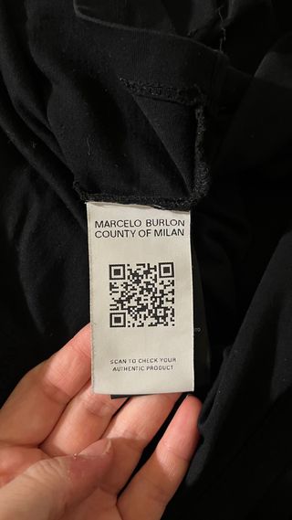 T-Shirt Marcelo Burlon Nera e Blu