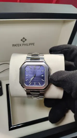 Reloj cubitus Hombre Azul Plateado