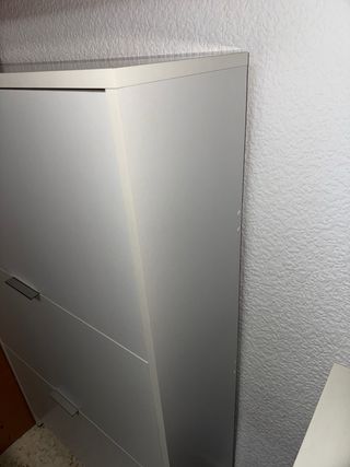 Zapatero blanco 3 baldas