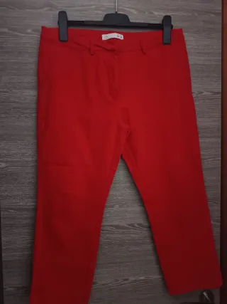 Pantalón chino Lefties rojo talla 44