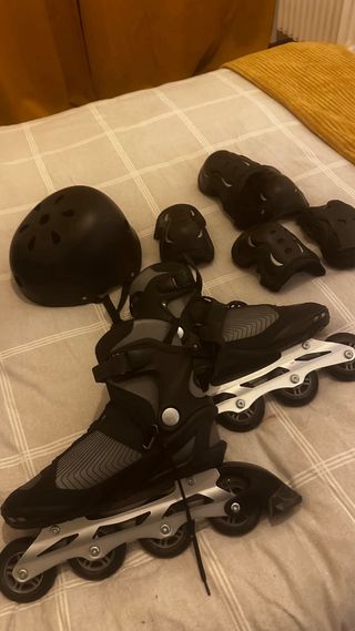 Patines ajustables adulto + kit seguridad