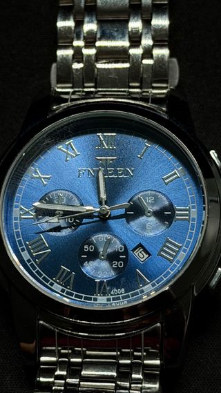 Reloj FNGEEN esfera azul y plateado
