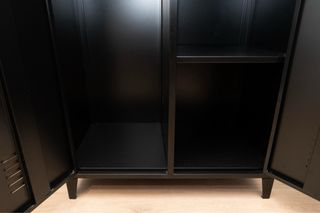 Armario taquilla negro 2 puertas