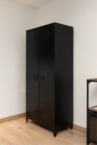 Armario taquilla negro 2 puertas