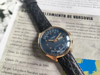 Reloj Raketa Perpetuo Chapado en Oro