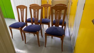 Conjunto 6 sillas comedor de madera ,todas 150€