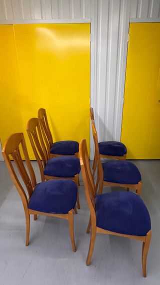 Conjunto 6 sillas comedor de madera ,todas 150€