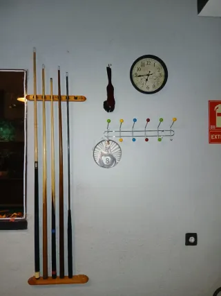 Mesa de billar con monedero 1€