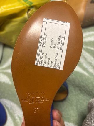 Tacchi Ralph Lauren Blu