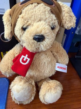 Peluche perro piloto Aurora