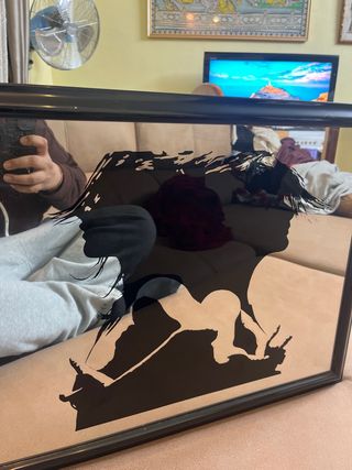 Pintura sobre espejo