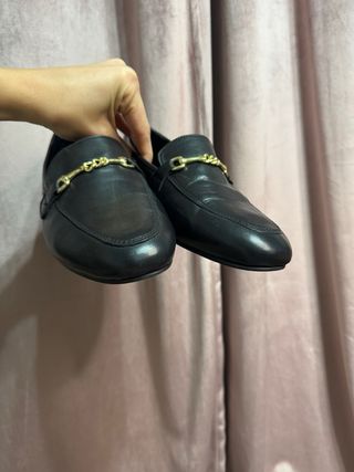 Mocasines negros piel Dorothy Perkins