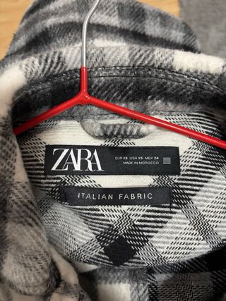 Chaqueta cuadros Zara