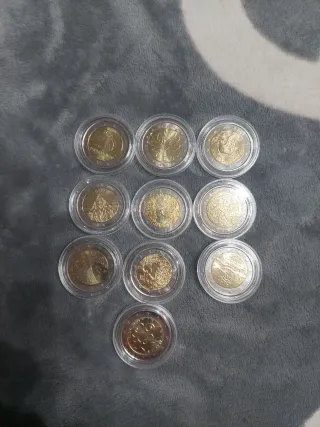 Lote 10 monedas 2€ Finlandia 2004 2013 NO CIRCULAR