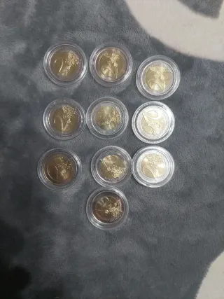 Lote 10 monedas 2€ Finlandia 2004 2013 NO CIRCULAR