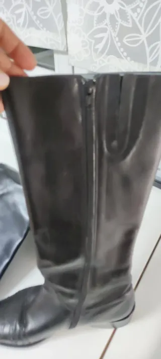 Botas de piel negras talla 38