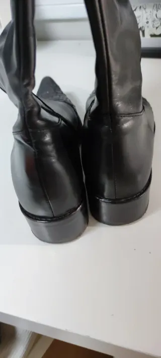 Botas de piel negras talla 38