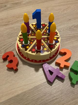 Tarta de madera Montessori