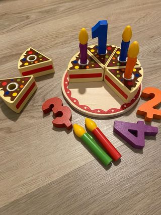 Tarta de madera Montessori